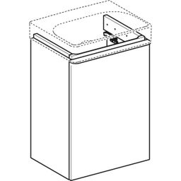 Geberit Smyle Square Kúpeľňová skrinka pod umývadlo 44,2 cm P, láva 500.350.JK.1 - galéria #4