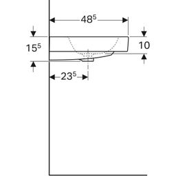 Geberit iCon Umyvadlo 60x58,5 cm, KeraTect, 124060600 - galéria #1