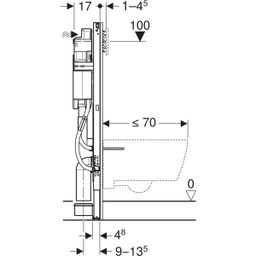 Geberit Duofix WC modul s nádržkou 12 cm do sadrokartónu 111.350.00.6 - galéria #2