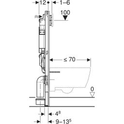 Geberit Duofix Modul pre WC s nádržkou Sigma 12 cm a odsávaním zápachu 111.364.00.6 - galéria #2