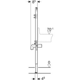 Geberit Duofix Modul pre výlevku na nástennú batériu, 130 cm 111.450.00.2 - galéria #2