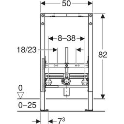 Geberit Duofix Montážny prvok pre bidet, 82 cm, univerzálny 111.515.00.2 - galéria #1