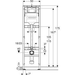 Geberit Duofix Modul pre výlevku s nádržkou 175 cm, 111.565.00.2 - galéria #1