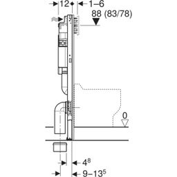 Modul pre detské stojace WC, 97 cm s nádržkou Sigma 12 cm 111.922.00. 6 - galéria #2