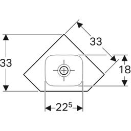 Geberit iCon Rohové umývátko, 124730000 - galéria #1