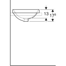 Geberit VariForm Zápustné umývadlo 40 cm s prepadom, biele 500.700.01.2 - galéria #3
