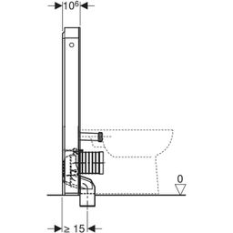 Geberit Modul Monolit pre stojace WC, 101 cm, sklenená bridlica/čierny chróm 131.002.00.5 - galéria #2
