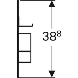 Geberit Magnetická tabule s úložnými přihrádkami, černá matná 500.649.16.1 - galéria #2