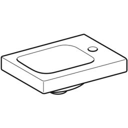 Geberit iCon Light Umývátko otvor pro baterii vpravo, KeraTect, 38 cm, 501.830.00.2 - galéria #4
