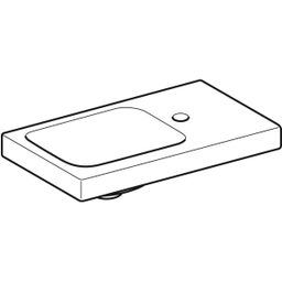 Geberit iCon Light Umývátko s odkládací plochou, KeraTect, otvor pro baterii vpravo, 53 cm, 501.832.00.2 - galéria #4