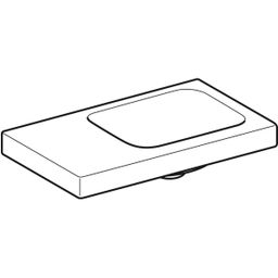 Geberit iCon Light Umývátko s odkládací plochou, KeraTect, 53 cm, 501.833.00.4 - galéria #4