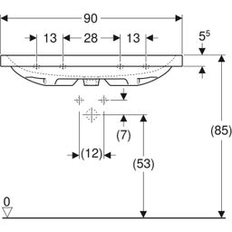 Geberit iCon Light Umyvadlo 90 cm, KeraTect, 501.836.00.2 - galéria #2