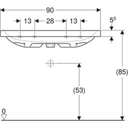 Geberit iCon Light Umyvadlo 90 cm, KeraTect, 501.836.00.8 - galéria #2