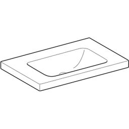 Geberit iCon Light Umyvadlo s odkládací plochou, 75 cm, 501.839.00.7 - galéria #4