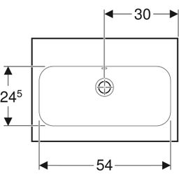 Geberit iCon Light Umyvadlo zkrácené vyložení, 60 cm, 501.841.00.3 - galéria #3