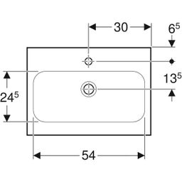 Geberit iCon Light Umyvadlo zkrácené vyložení, 60 cm, 501.841.00.5 - galéria #3