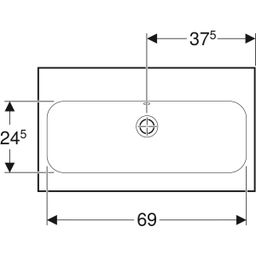 Geberit iCon Light Umyvadlo zkrácené vyložení, 75 cm, 501.842.00.3 - galéria #3