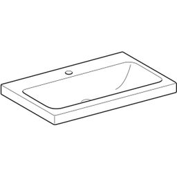 Geberit iCon Light Umyvadlo na desku, 75 cm, KeraTect, 501.848.00.6 - galéria #4