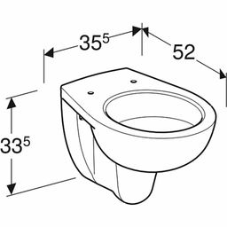 KOLO Rekord Závesné WC s hlbokým splachovaním, biele K93101000 - galéria #1