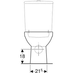 Geberit Selnova WC misa s hlbokým splachovaním, horizontálny odtok, čiastočne uzavretý tvar, Rimfree, biela 500.285.01.7 - galéria #2