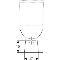 Geberit Selnova Štvorcová WC misa, hlboké splachovanie, horizontálny odtok, Rimfree, biela 501.563.01.7 - galéria #2