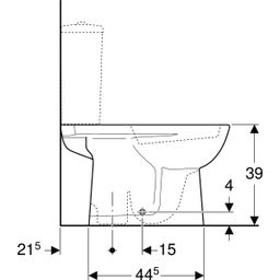Geberit Selnova WC misa s hlbokým splachovaním, vertikálny vývod, biela 500.281.01.7 - galéria #1