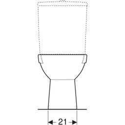 Geberit Selnova WC misa, hlboké splachovanie, vertikálny vývod, biela 500.151.01.7 - galéria #2