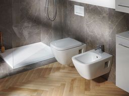 Geberit Selnova Square Rimfree WC so sedadlom SoftClose, biele - galéria #3
