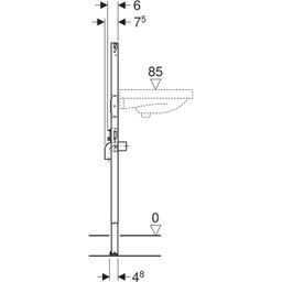 Geberit Duofix Modul pre umývadlo so stojánkovou batériou, 112 cm 111.471.00.2 - galéria #2