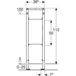 Geberit Duofix Modul pre bezbariérové podpery, 112 cm 111.790.00.2 - galéria #1