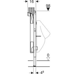 Geberit Duofix Univerzálny pisoárový modul s horným ovládaním, 98 cm 111.617.00.2 - galéria #2