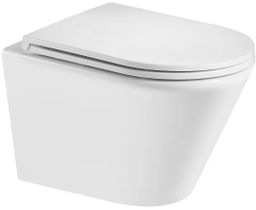 Geberit Set modulu na zamurovanie, tlačidlá a závesne WC Spinex s WC doskou, chróm KBE092 - galéria #3