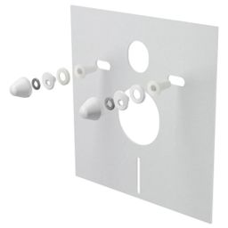 Geberit Set modulu na zamurovanie, tlačidlá a závesne WC Spinex s WC doskou, čierna matná/čierna lesklá KBE097 - galéria #7