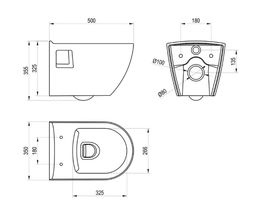 Geberit Set modulu do sádrokartonu, WC Urban a tlačítka, chrom lesk KBE138 - galéria #9