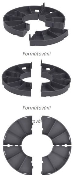 EBS PEDall STATIQ Terč statický pevný pod dlažbu plast, 14mm - galéria #2