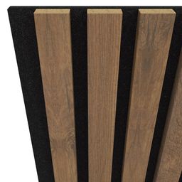 EBS Akustický panel Oak tobacco 60,4x275 cm lamely na plsti - galéria #1