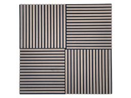 EBS Akustický panel Orechová tmavá dyha 60x60 cm lamely na plsti - galéria #3