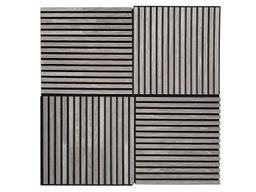 EBS Akustický panel Orechová svetlá dyha 60x60 cm lamely na plsti - galéria #3