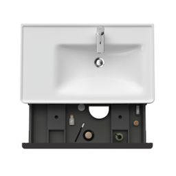 Duravit D-Neo Skrinka pod umývadlo 78,4 cm, pravá, matný grafit DE435804949 - galéria #2