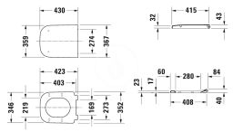 Duravit Happy D.2 SoftClose Záchodová doska, matný antracit 0064591300 - galéria #1