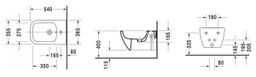 Duravit Happy D.2 Závesný bidet, biely 2258150000 - galéria #2