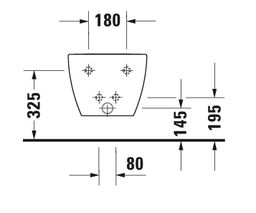 Duravit Happy D.2 Závesný bidet, matný antracit 2258151300 - galéria #3