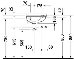 Duravit Starck 3 Umývadielko 40x26 cm, biele 0751400000 - galéria #2
