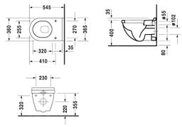 Duravit Starck 3 Závesné WC, biele 2206090000 - galéria #3