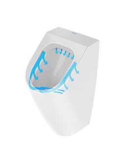 Duravit ME by Starck Pisoár, zadný prípoj vody, Rimless, WonderGliss, biely 28093000001 - galéria #1