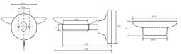 Bemeta Retro sklenený dávkovač mydla 110x65x138 mm, chróm 144308022 - galéria #1