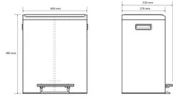 Bemeta Odpadkový kôš s vekom, 15 l + 15 l, soft close 137115165 - galéria #2