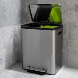 Bemeta Odpadkový kôš s vekom, 15 l + 15 l, soft close 137115165 - galéria #1