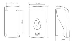 Bemeta Dávkovač tekutého mydla, 1000 ml, plast 121209037 - galéria #1