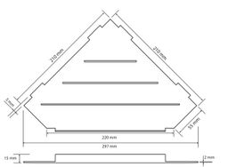 Bemeta Cytro Joint Shelf, nerezová oceľ 101302451 - galéria #1